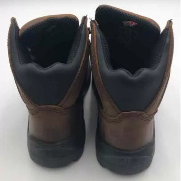 Red Wing Shoes Mens 4421 Brown Met Guard Composite Toe Ankle Work Boots Size 9 - Picture 4 of 10